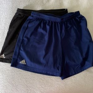 Adidas soccer shorts (2 pairs)